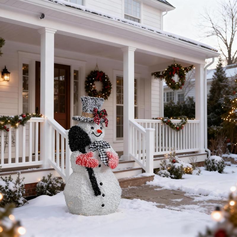 3ft Lighted LED Snowman Decor