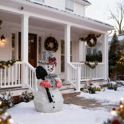 3ft Lighted LED Snowman Decor