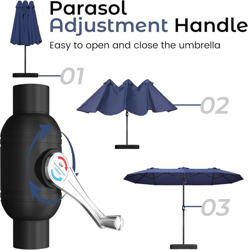 PanoramaShade 15ft Extra-Wide Patio Umbrella