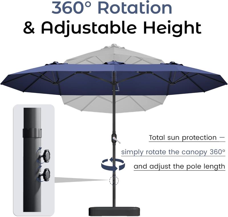 PanoramaShade 15ft Extra-Wide Patio Umbrella